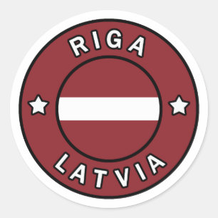 Riga Letland Ronde Sticker