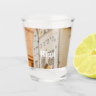 Riga stadsgezicht flexibele foto magneet shot glas