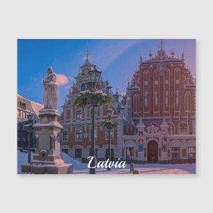 Riga Town Hall Square in de winter