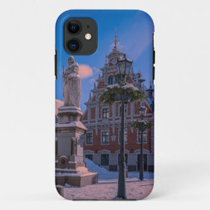 Riga Town Hall Square in de winter iPhone 11 Hoesje