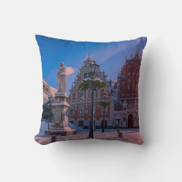 Riga Town Hall Square in de winter Kussen