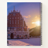 Riga Town Hall Square in de winter Notitieboek (Achterkant)