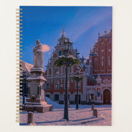 Riga Town Hall Square in de winter Planner