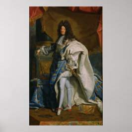 Rigaud - Portret van Louis XIV (na 1701) Poster