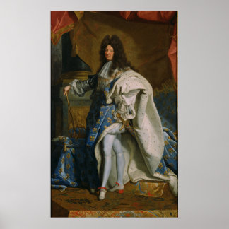 Rigaud - Portret van Louis XIV (na 1701) Poster