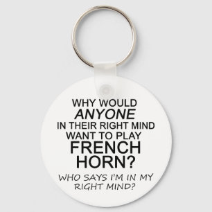 Right Mind French Horn Sleutelhanger