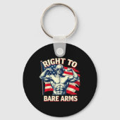 Right To Bare Arms George Washington Bodybuilder G Sleutelhanger (Voorkant)
