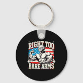 Right To Bare Arms George Washington Bodybuilder G Sleutelhanger (Voorkant)