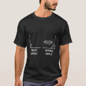 Right Wrong Angle Geometry Wiskunde Pun Joke T-shirt (Voorkant)