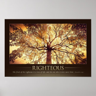 RIGHTEOUS - Christelijk Motivatie Poster