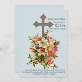 Righteous Cross Religious Uitnodiging (Voorkant / Achterkant)