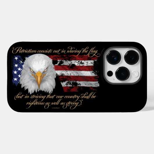 Righteous Patriotism Hoesje-Mate iPhone Case (Achterkant (horizontaal))