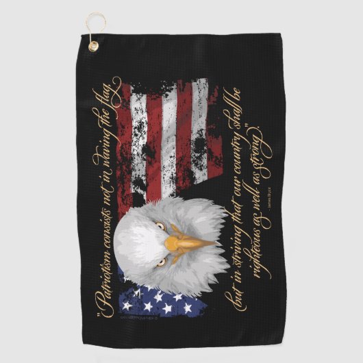 Righteous Patriotisme Golfhanddoek (Voorkant)
