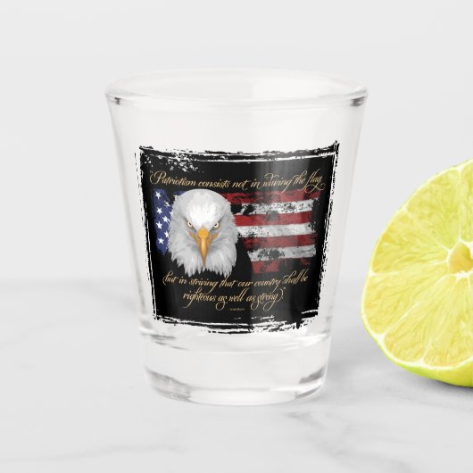 Righteous Patriotisme Shot Glas (Voorkant)