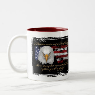 Righteous Patriotisme Tweekleurige Koffiemok