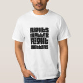 Rights Matter Right Matters Retro Bold T-shirt (Voorkant)