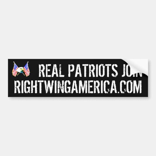 Rightwingamerica.com Bumpersticker (Voorkant)