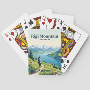 Rigi-berg Zwitserland Pokerkaarten