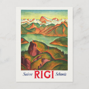 Rigi Zwitserland Vintage Poster 1933 Briefkaart