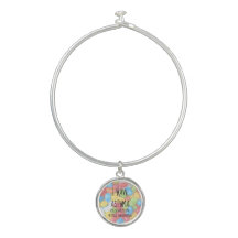 Jelly Bean Médicale ID Bangle Bracelet et charme