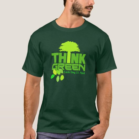 Riia's Design / Denk groen shirt (Voorkant)
