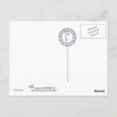 Rij boeddha-sculpturen Briefkaart (Achterkant)