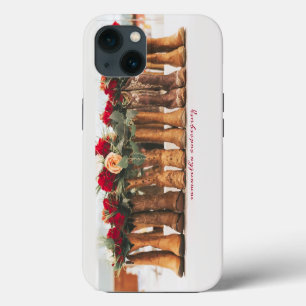 Rij Boots met bloemen iPhone 13 Hoesje