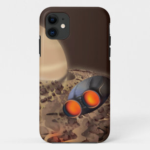 Rij de ringen van de poster van Saturn Travel. iPhone 11 Hoesje