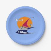 Rij de tij papieren bordje (Voorkant)