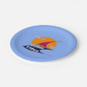 Rij de tij papieren bordje (Gekanteld)