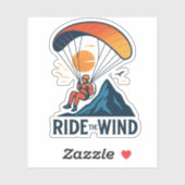 Rij de wind sticker (Vel)