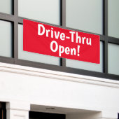 Rij door open! Business Banner (Buitenkant Gebouw)
