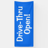 Rij door open! Spandoek (Verticaal)
