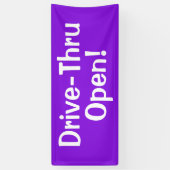 Rij door open! Spandoek (Verticaal)