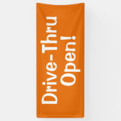 Rij door open! Spandoek (Verticaal)