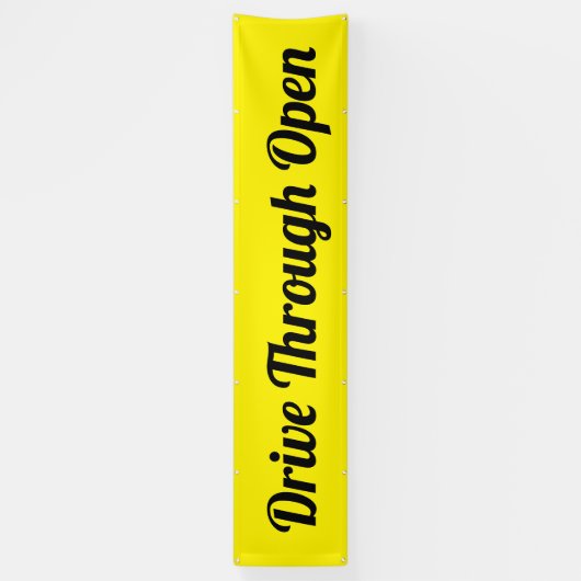 Rij door open spandoek (Verticaal)