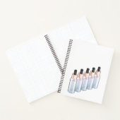 Rij glazen druppelflessen notitieboek (Binnen)