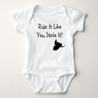"Rij het alsof je het tegenhoudt" Baby Romper