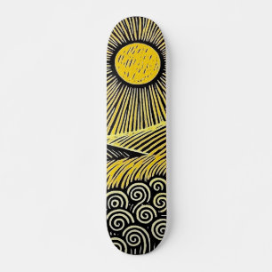 Rij het gouden uur skateboard