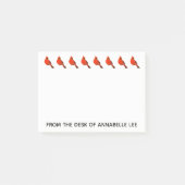 Rij kardinalen personaliseren post-it® notes (Voorkant)