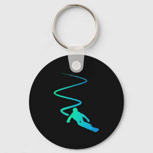 Rij Ski Snowboard Skibril Skien Sneeuw Snowboarder Sleutelhanger