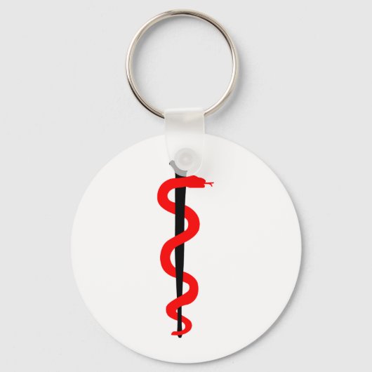 Rij van Asclepius Sleutelhanger (Voorkant)