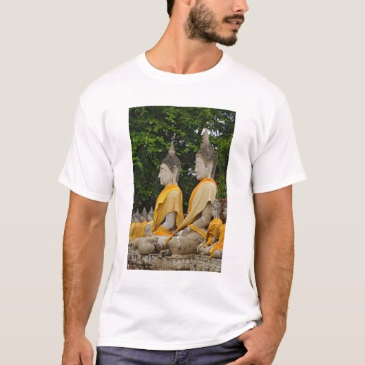 Rij van Boeddhabeelden, Wat Yai Chaya Mongkol T-shirt (Voorkant)