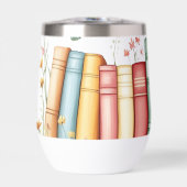 Rij van boeken, bloemen, vlinders (Voorkant)