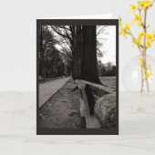 Rij van Bomen Kaart (Gele Bloem)