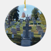 Rij van de dwarshoofdstenen, Arlington Keramisch Ornament (Achterkant)