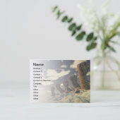 Rij van de lijsten visitekaartje (Staand voorkant)