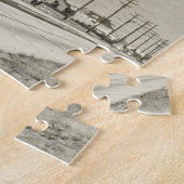 Rij van elektriciteitscentrales legpuzzel (Zijkant)