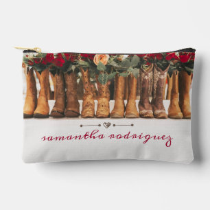 Rij van laarzen met Rozen Etui