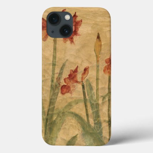 Rij van Red Amaryllis Case-Mate iPhone Case (Achterkant)